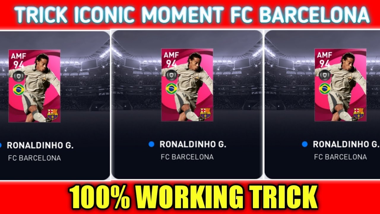 BUG TRICK TO GET RONALDINHO FROM ICONIC MOMENT FC BARCELONA | PES 2021 MOBILE