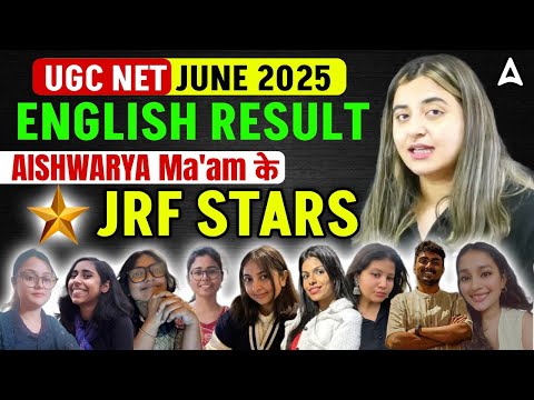 UGC NET JUNE 2025 ENGLISH Results Aishwarya Puri Ma’am के JRF Stars ⭐