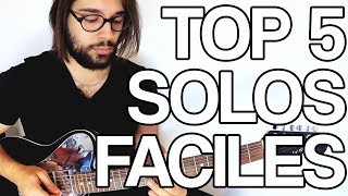 🎸 TOP 5 DES PREMIERS SOLOS FACILES À APPRENDRE À LA GUITARE chords