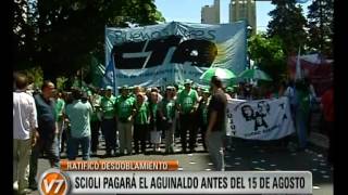 Visión Siete: Scioli pagará el aguinaldo antes del 15 de agosto