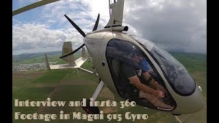 Rotax 915 powered gyro with insta 360 ONE X first impressions interview after 90hrs