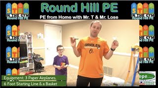 STEM in the Gym: Paper Airplane Corn Hole Challenge