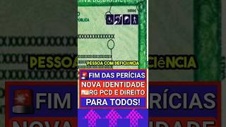 🚨ATENÇÃO! NOVA IDENTIDADE PCD E O POSSÍVEL FIM DAS PERÍCIAS PARA TODOS! #identidadepcd #rgpcd #pcd