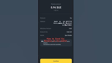 How to Transfer SUI from Binance to Wallet