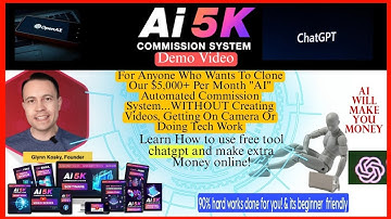 Make extra  $5000/month with chatgpt! Ai 5K Commission System Review. Ai 5K Commission System Demo.