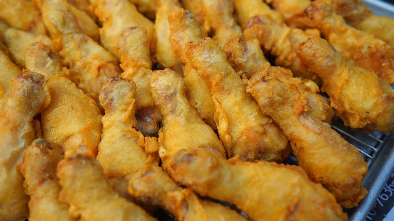 5,000원 착한 시장치킨 Korean fried chicken, Chicken gizzard,Korean Street Food