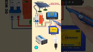 Solar Panel Home Wiring Connection 🔋⚡ #electrician #iti #electricalwork