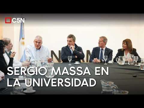 SERGIO MASSA calls for defending the UNIVERSITY FINANCING LAW