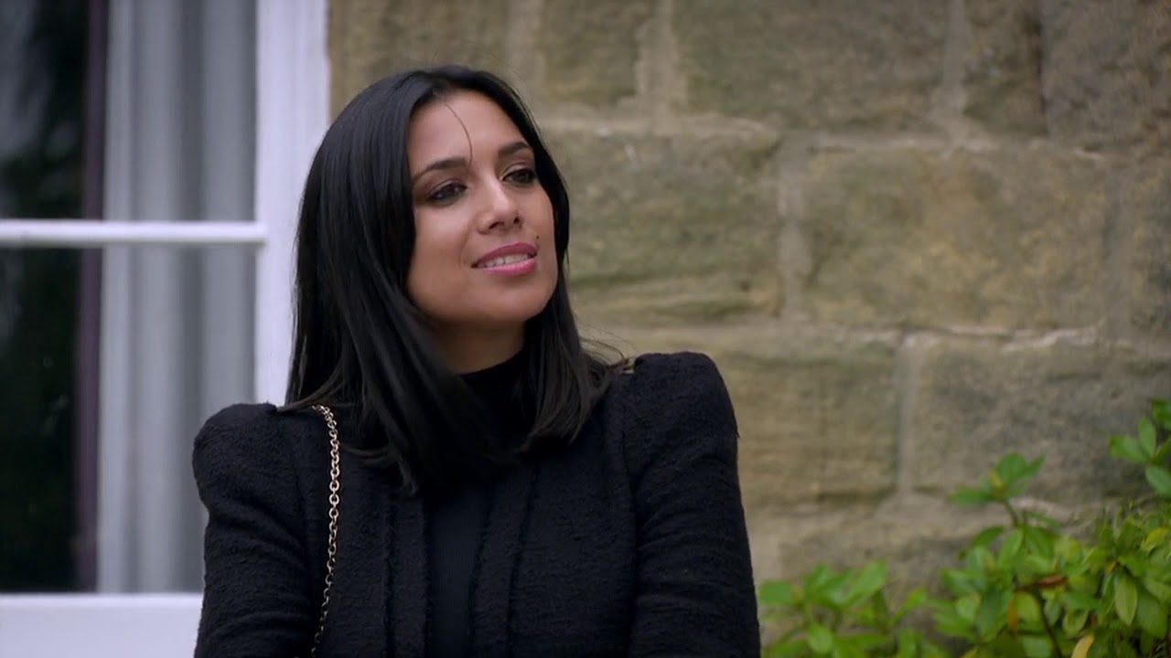 Priya in Short Leather Skirt