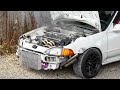 Building and Blowing Up $500 Honda Motor in 10 Minutes (Big Turbo)