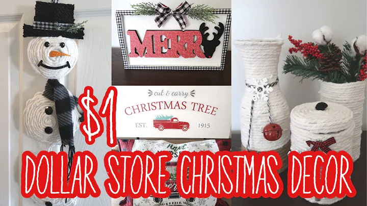🎄$1 Dollar Store Christmas DIY Decor | Dollar Tree Christmas | Friend Friday Hop🎄