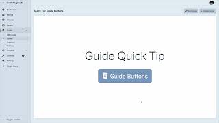Quick Tip: Guide Buttons
