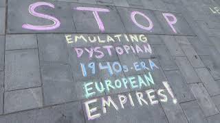 'Never Again Is Now' Chalkings 3/7