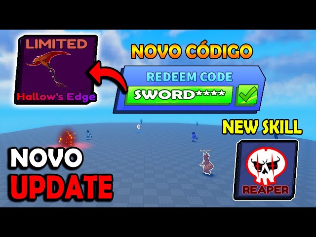 NOVO CÓDIGO DE ESPADA SECRETA E NOVO PACK NO BLADE BALL (ROBLOX