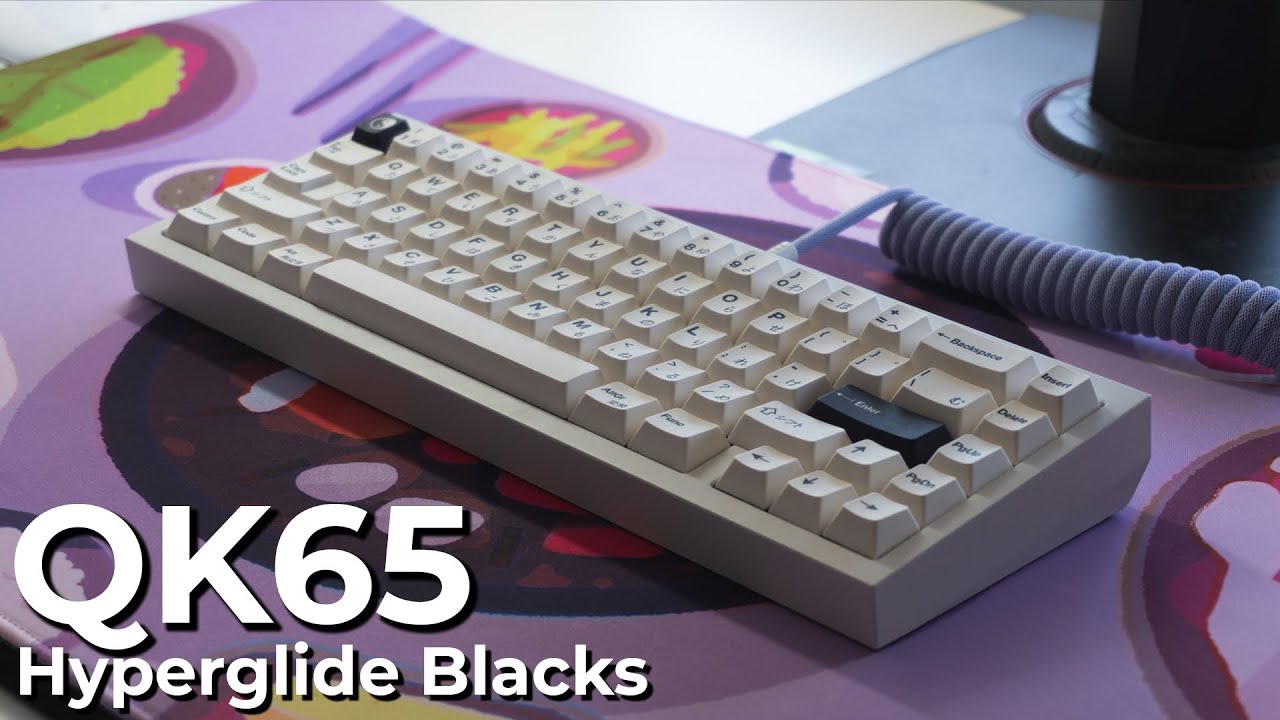 Cherry MX Black Typing Sounds ASMR | QK65 - YouTube