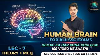 SSC GD | SSC CGL | SSC CHSL | SCIENCE | Lec - 6 HUMAN BRAIN (मानव मस्तिष्क)#aloksir #sscgd