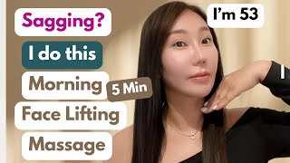 You Gotta Do This! 5 Min Daily Morning Face Lifting Massage l No Talk Practice Version is at the end