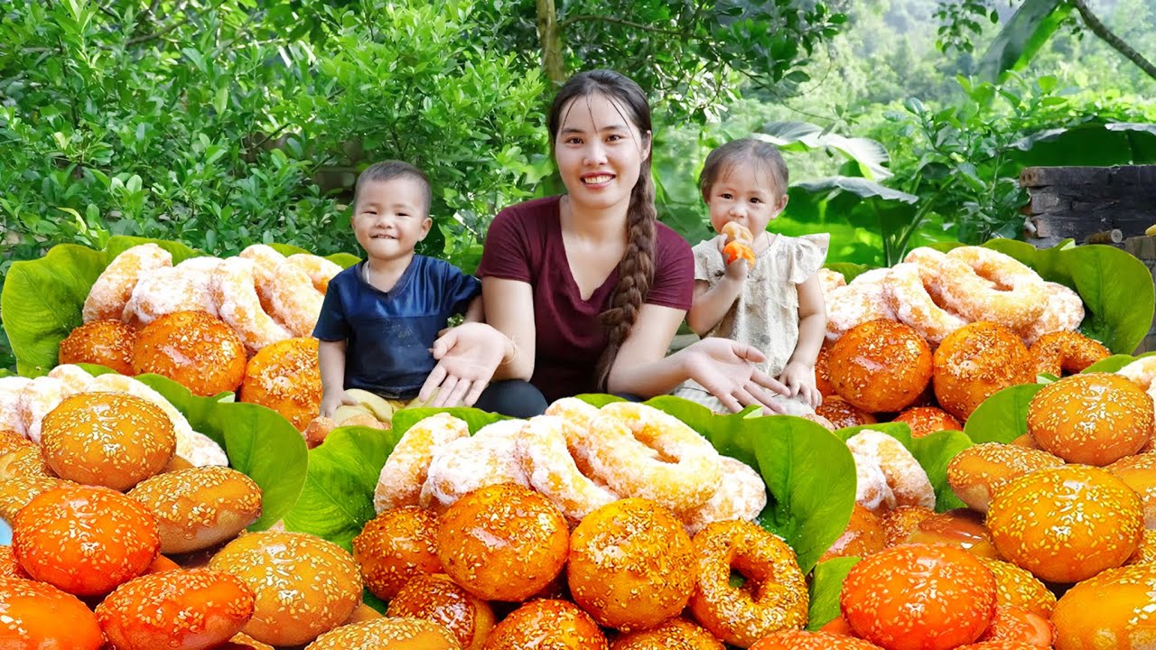 How to Make Super Fragrant & Tasty SUGAR DONUTS with Unique Recipe Everyone Loves | Village Life