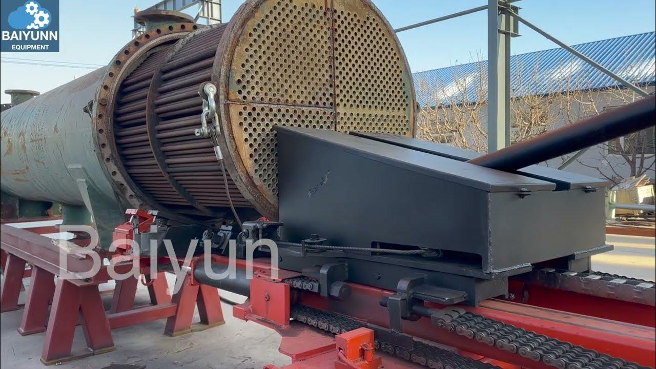 Heat exchanger bundle extractor SD140HE type pushing into instructions from Baiyunn equipment