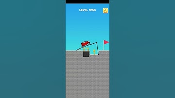 Draw Bridge puzzle level 1256 #drawing #game #gameplay #games #gaming #story1 #trending #draw#shorts