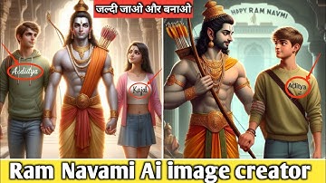Ram Navami Ai image creator with bing image template 2024