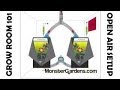 Grow Room 101- Open Air Setup Design Configuration Ventilation Indoor Gardens Grow Room Tent Setup