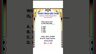NEURO-PSYCHIATRIC EXAM, IQ TEST REVIEWER FOR AFP, PNP, BFP &amp; BJMP ASPIRANTS #shorts