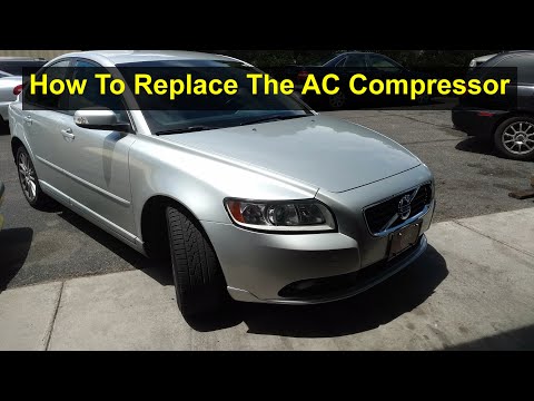 How to replace the AC compressor on a Volvo S40, C30, C70, P1 car. – VOTD