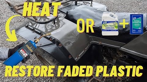 Restoring Faded Plastic with a TORCH vs PAINT THINNER and BOILED LINSEED OIL. One clear winner.