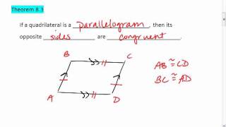 Geo 8.2 (1 of 3) Parallelogram, Definition, 1st and 2nd Characteristic.mp4