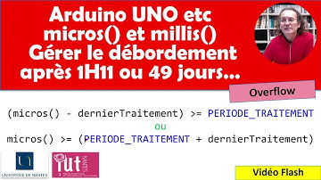 Arduino UNO etc : Gérer les débordements de micros() et millis() après 1H11... et 49 jours...