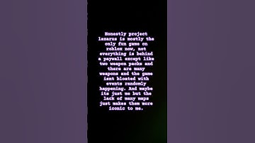 Project Lazarus might be the best roblox game.