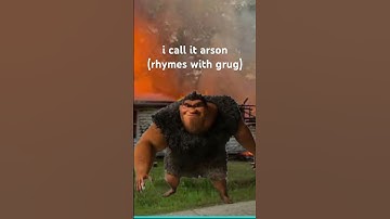 I call it arson, rhymes with grug😁 #funny #monkey #memes