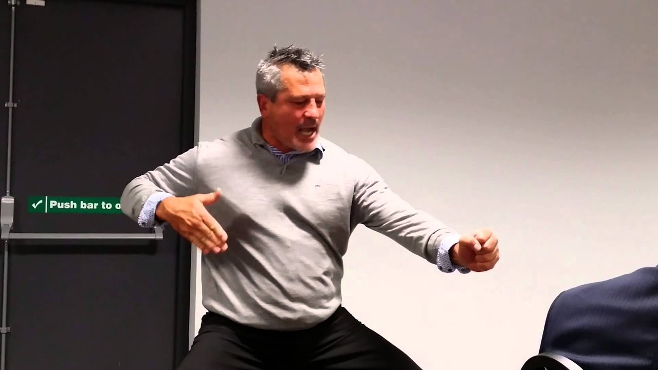 Zinzan Brooke performing the Haka
