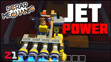 We Have JET ENGINES ! Failing and Flying! Scrap Mechanic Challenges Ep.2 | Z1 Gaming