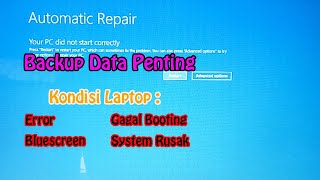 How to Backup C Data When Laptop Can't Enter Windows