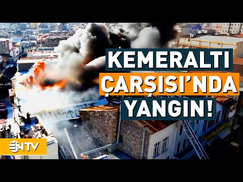 İzmir'de Yangın! Alevler Diğer Dükkanlara Sıçradı... | NTV