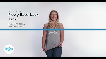 Flowy Racerback Tank by Bella Canvas - Review Clip | Custom Printed at UberPrints