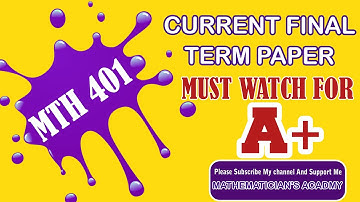 mth401 final term current paper 2024 || mth 401 final term paper || mth 401 final term