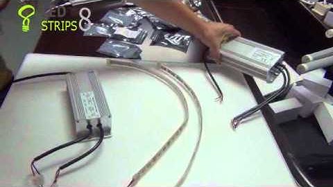 How to wire the IP67 waterproof Transformer to LED strip Instruction Video