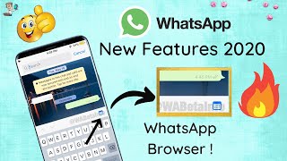 WhatsApp New Features | Search By Date | WhatsApp Browser | WhatsApp New Update 2020 | WhatsApp