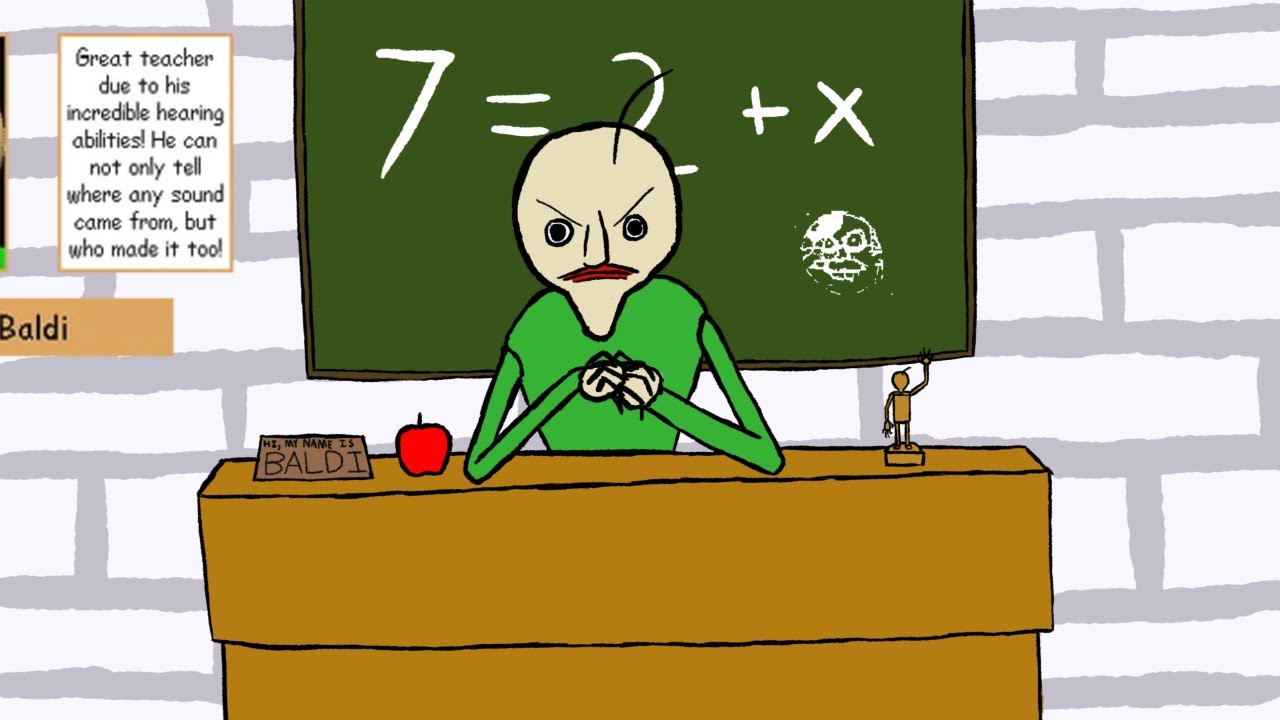 Baldi Teaches you Math because of How Ridiculously Stupid you are - YouTube