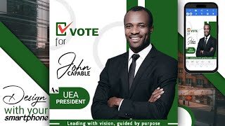 How to design an election poster (Using your smartphone #pixellab) screenshot 1
