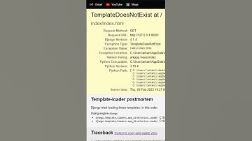 Template does not exist in Django #django #djangoproject #djangoframework #pythonprogramming #webapp
