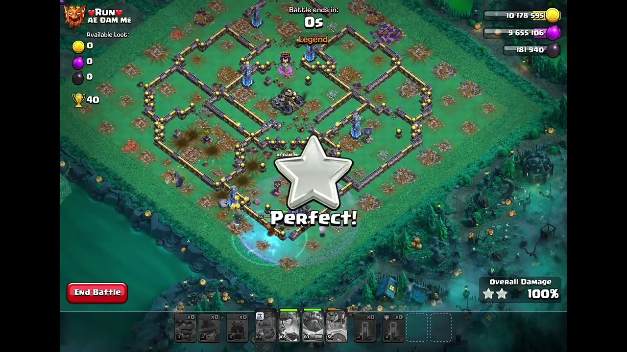 ก่อนอวสารโกเล็มฝนดาวตกและน้ำยาเสา | clash of clans