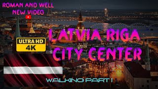 : LATVIA 4K UHD RIGA City center walking Part 1 #travel #latvia #riga #europe