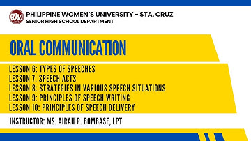 Oral Communication: Quarter 2 Module Video Discussion