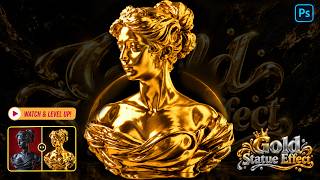 How to Create Realistic Gold Metallic Effects in Adobe Photoshop | Easy Step-by-Step Tutorial