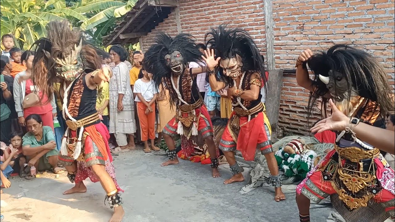 BUTO INDONESIA !!! Aksi Buto & Jaranan Barongan Blora Gembong Ajijoyo Live Bacem