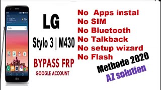 FRP Bypass google account locked on Stylo 3 M430/No Internet, No apps../ android 7.0